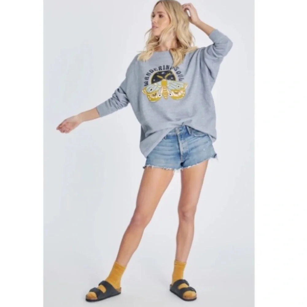 Wildfox Wandering Soul Butterfly Roadtrip Sweatshirt